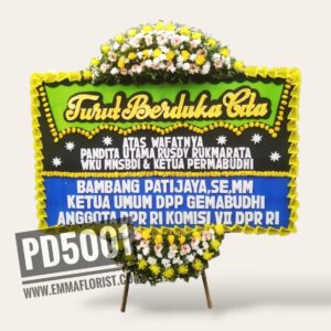 karangan bunga papan duka cita pd5001