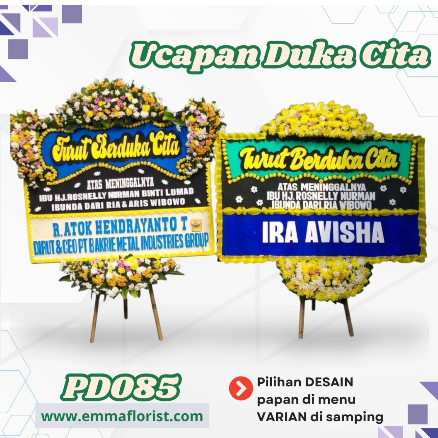 Bunga Papan Duka Cita Jakarta Barat