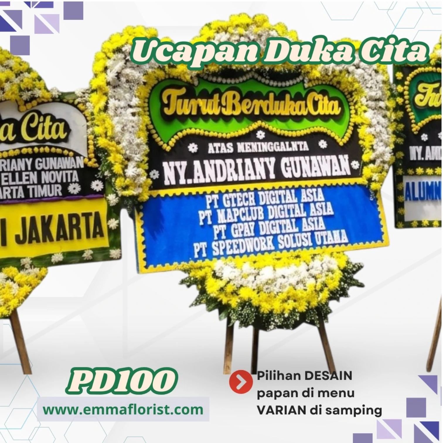 Bunga Papan Duka Cita Jakarta Pusat