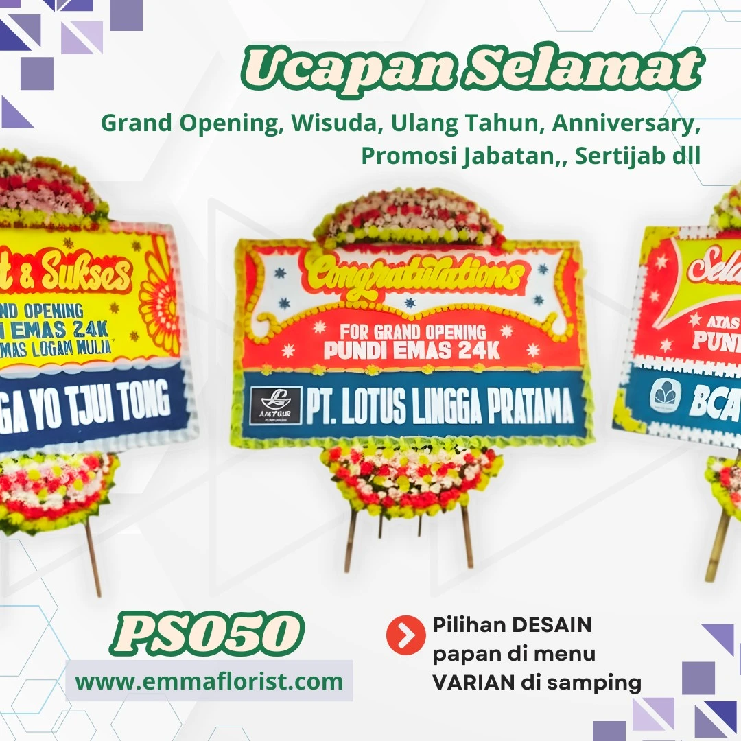 Bunga Papan Selamat Jakarta