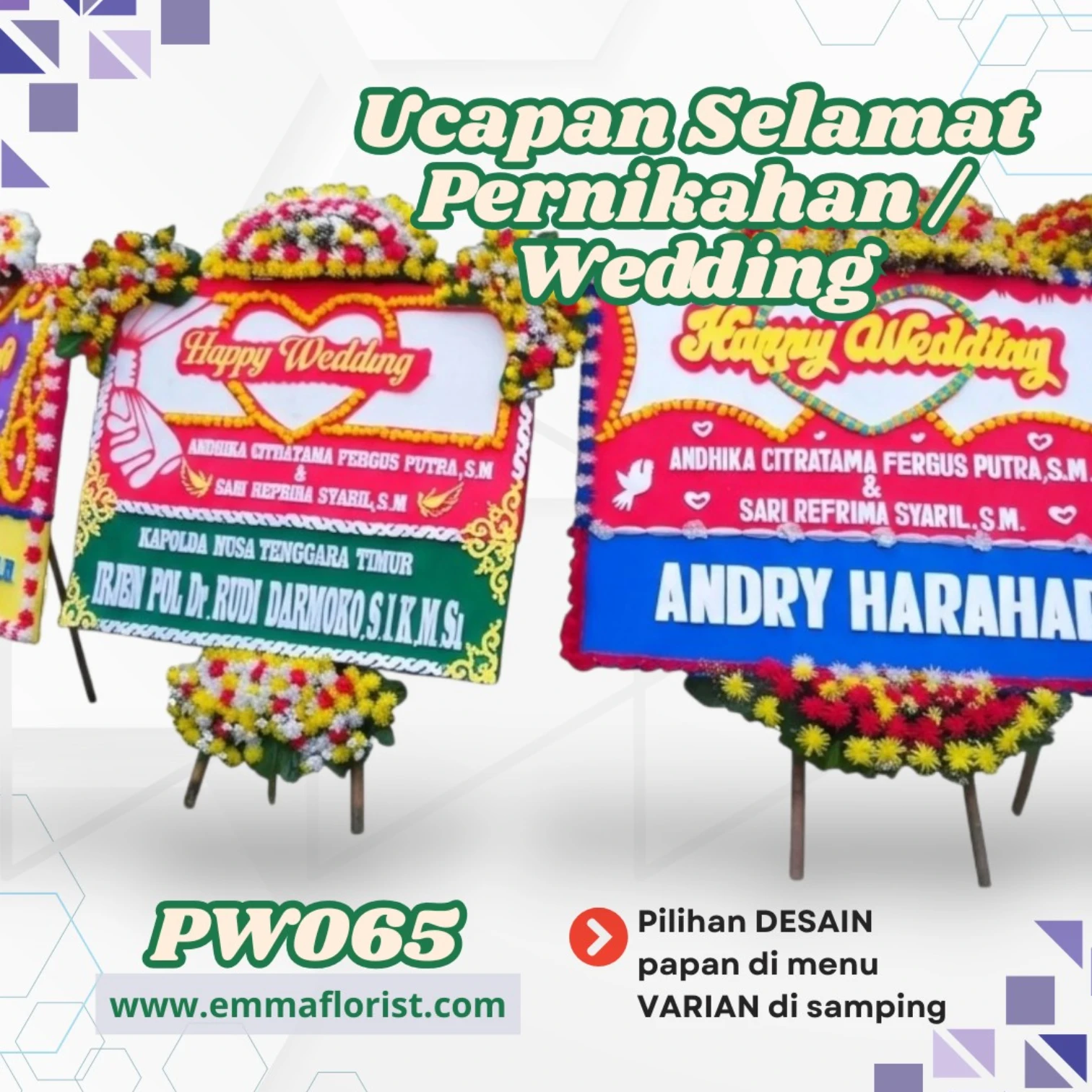 Bunga Papan Pernikahan Jakarta Barat